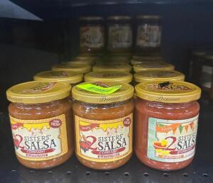 (21) JARS OF ASSORTED SALSA