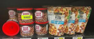 (18) ASSORTED CONTAINERS OF NUTS