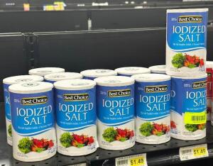 (12) CONTAINERS OF SALT