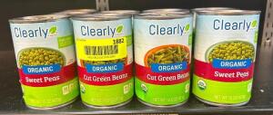 (9) CANS OF ASSORTED VEGETABLES