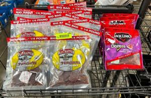 (16)- BAGS OF BEEF JERKY