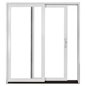 White Aluminum Clad Right Hand Sliding Patio Door