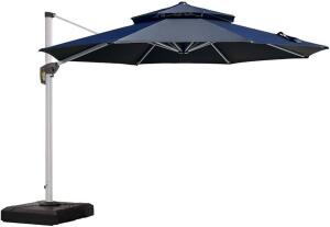 PURPLE LEAF 11 Feet Patio Umbrella Outdoor Round Umbrella Large Cantilever