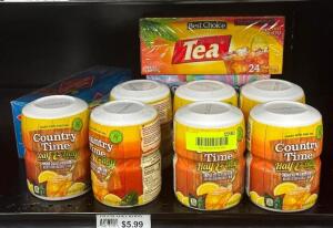 DESCRIPTION: (10) CONTAINERS OF TEA MIX QTY: 10