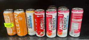 DESCRIPTION: (10) ASSORTED ENERGY DRINKS QTY: 10