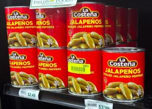 DESCRIPTION: (25) CANS OF PICKLED JALAPENO BRAND/MODEL: LA COSTENA QTY: 25