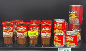 DESCRIPTION: (13) ASSORTED PEPPERS, BEANS AND MOLE PASTE BRAND/MODEL: LA COSTENA QTY: 13