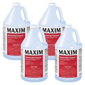 Maxim Germicidal Disinfectant Cleaner, Lemon Scent (4-Gallon Case)