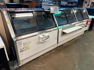 HUSSMANN SSGVE-12-U 12' REFRIGERATED DELI CASE. (2) UNITS