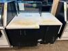 54" X 38" CUTTING BLOCK TOP DELI COUNTER W/ SNEEZE GUARD.