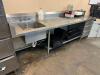 10' X 30" ALL STAINLESS COUNTER W/ LEFT SIDE SINK - 2