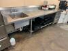 10' X 30" ALL STAINLESS COUNTER W/ LEFT SIDE SINK - 3