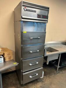 VICTORY FOUR DRAWER UPRIGHT COMMERCIAL REFRIGERATOR.