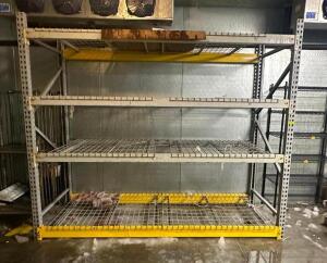 (1) 8' X 42" SECTION OF PALLET RACKING W/ WIRE DECKING