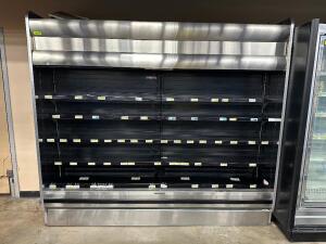 100" HUSSMANN RGD-8-SC OPEN AIR REFRIGERATED CASE.