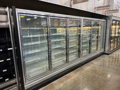 (2) ZERO ZONE THREE DOOR MERCHANDISER COOLER UNITS.