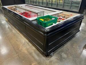 190" X 80" HUSSMANN THREE GROUP COFFIN FREEZER