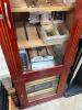 SINGLE DOOR WOODEN HUMIDOR. LOCKED, NO KEY. - 5