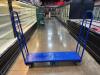 60" X 16" HEAVY DUTY WAREHOUSE CART W/ DOUBLE END HANDLES - BLUE