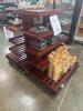 36" DOUBLE SIDED MULTI TIER WOOD DISPLAY RACK. - 2