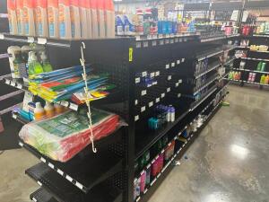 12' DOUBLE SIDED T METAL GONDOLA SHELVING UNIT