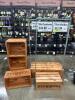 (7) WOODEN WINE CRATES