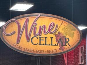 8' WINE CELLAR CEILING MOUNT SIGN