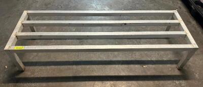 (2) 60" X 20" ALUMINUM DUNNAGE RACKS