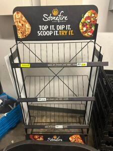 36" THREE TIER WIRE DISPLAY RACK