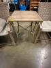 30" X 30" PUB PATIO TABLE W/ (2) BAR STOOLS. - 2