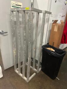 (2) 60" X 20" ALUMINUM DUNNAGE RACKS