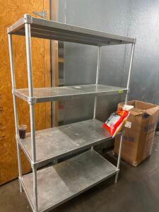 48" X 24" FOUR TIER STAINLESS SHELF