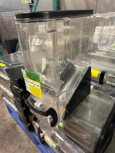 (6) CLEAR PLASTIC INGREDIENTS SERVER BINS