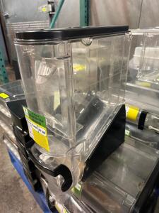 (6) CLEAR PLASTIC INGREDIENTS SERVER BINS