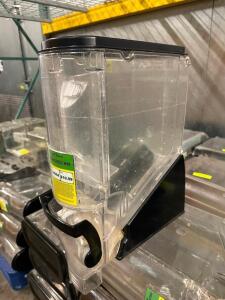 (6) CLEAR PLASTIC INGREDIENTS SERVER BINS