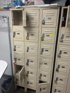 18 GROUP METAL LOCKER SYSTEM