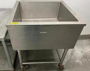 30" X 30" STAINLESS MEAT MIXING HOPPER