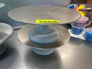 (2) CAKE STANDS