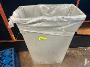 20 GALLON TAN BAR SIDE TRASH CAN