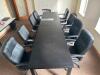 LONG CONFERENCE TABLE WITH (8) ROLLING CHAIRS - 3