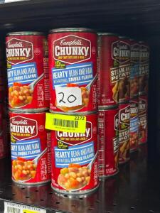 (20) - PC. SET OF CANNED SOUP