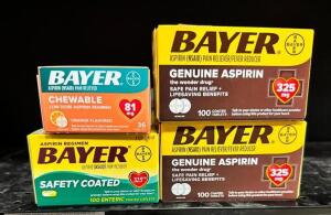 (20)- BOXES OF ASPIRIN