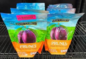 (10)- PACKAGES OF DRIED PRUNES