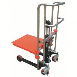 DESCRIPTION: (1) PORTABLE MANUAL PLATFORM LIFT BRAND/MODEL: DAYTON #4ECW8 SIZE: 880 LB CAPACITY RETAIL$: $855.76 EA QTY: 1