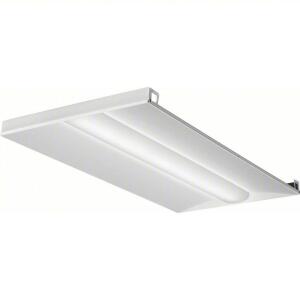 DESCRIPTION: (1) RECESSED TROFFER BRAND/MODEL: LITHONIA LIGHTING #48LU31 SIZE: 31.6 W MAX. FIXTURE WATT, 4000K, 4,063 LM, 2 LAMP T8 RETAIL$: $221.61 E