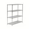 DESCRIPTION: (1) WIRE SHELVING UNIT BRAND/MODEL: PRODUCT NUMBER #45VX89 INFORMATION: CHROME SIZE: STARTER, 36 IN X 24 IN, 54 IN OVERALL HT, 4 SHELVES,