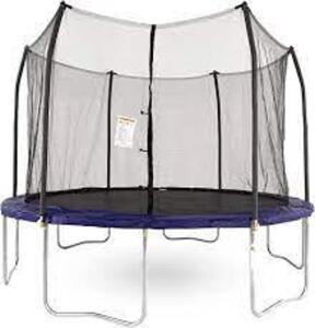 DESCRIPTION: (1) ROUND TRAMPOLINE WITH ENCLOSURE NET BRAND/MODEL: SKYWALKER SIZE: 6' ENCLOSURE, 12' TRAMPOLINE RETAIL$: $399.99 EA QTY: 1