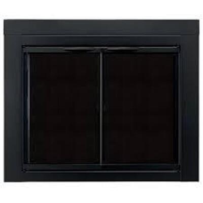 DESCRIPTION: (1) GLASS FIRESCREEN DOOR BRAND/MODEL: ALPINE #AN-1011 INFORMATION: BLACK SIZE: MEDIUM RETAIL$: $330.95 EA QTY: 1