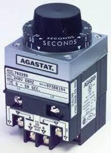 DESCRIPTION: (1) TIME DELAY RELAY BRAND/MODEL: AGASTAT #7012PF INFORMATION: 125VDC SIZE: 1 MIN, 10 MIN RETAIL$: $774.16 EA QTY: 1