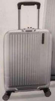 DESCRIPTION: (1) HARD CASE LUGGAGE SUITCASE WITH LOCK BRAND/MODEL: SAMSONITE INFORMATION: AMPLITUDE, SILVER SIZE: 18" X 12" X 24" RETAIL$: $160.00 EA